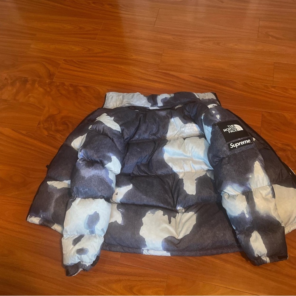 Supreme Black and Gray Puffer Jacket